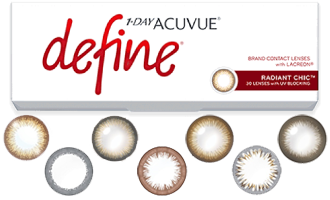 ワンデーアキュビュー ディファイン モイスト 各色